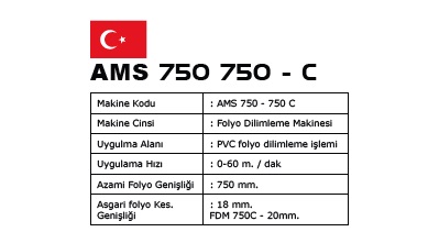 AMS 750 Folyo Dilimleme Makinesi  5